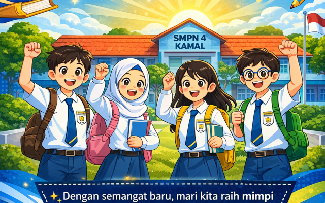 Semangat Baru Kembali ke Sekolah di SMPN 4 Kamal